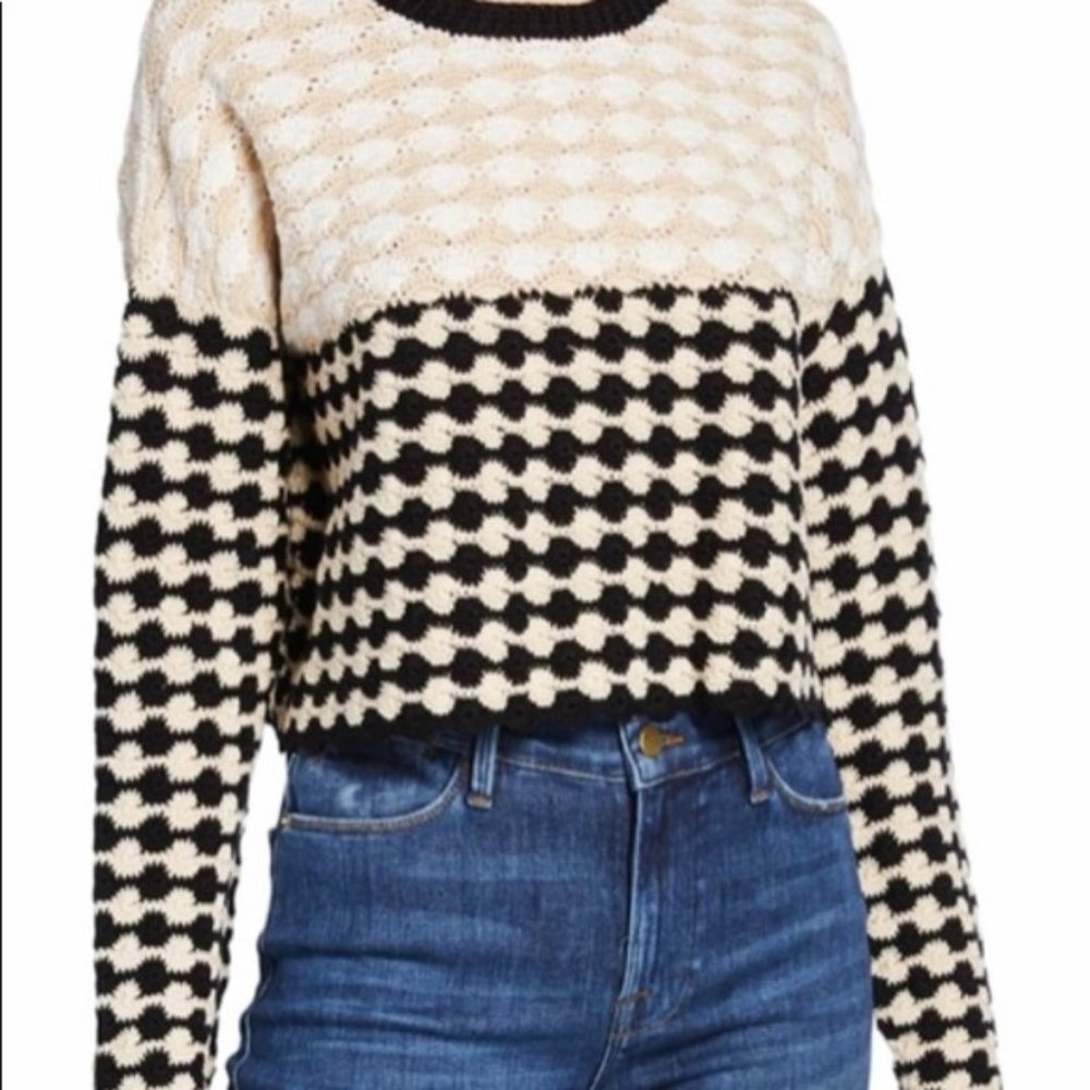 Rachel Comey | Glint Crochet Crop Sweater, XS